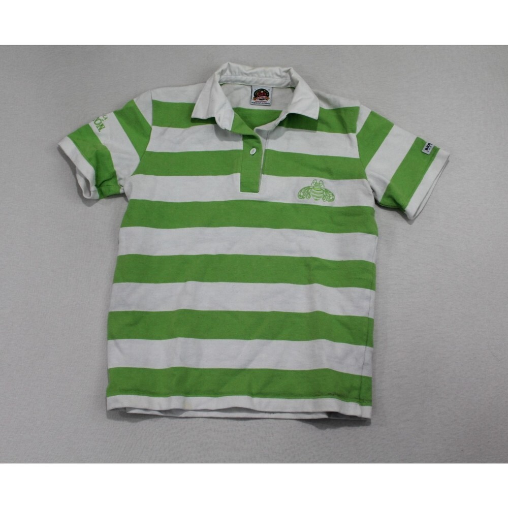 Barbarians Women Rugby Wear Shirt Striped Collared Size Large